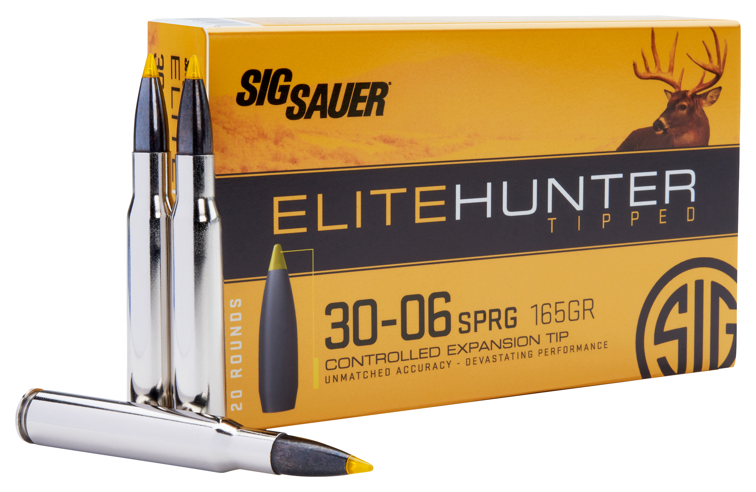 Sig Sauer Elite Hunter Tipped .30-06 Springfield 165 Grain Polymer Tip ...